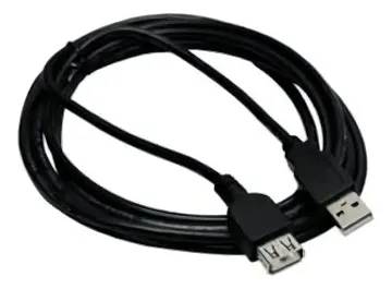 Cabo Extensor Extensao Usb Macho X Usb Femea 2.0 3 Metros Cor Preto
