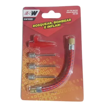 Kit De Bicos Para Inflar Bolas E Infláveis P/ Bomba De Ar