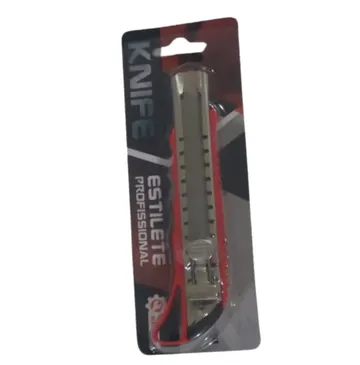 Estiletes De Metal Lâmina 18mm Com Trava GB57016