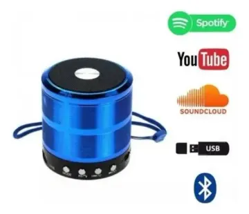 Mini Caixinha De Som Bluetooth Sem Fio Portátil  LES-887 Cor:Azul