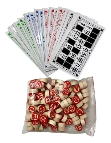 Jogo de Bingo Abbmix Madeira Cartelas Numeradas
