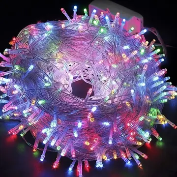 Pisca Pisca 100 LEDs 8 Funções Fio Transparente Decoração 