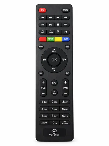 Controle Remoto VC-8167 Para Receptor Azbox Thunder Surprise Bravissimo+