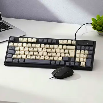 Kit Gamer Teclado Semi-Mecânico e Mouse 1200 DPI 