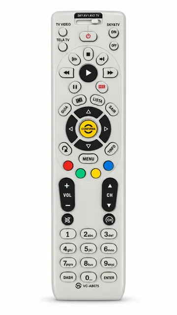 CONTROLE REMOTO VC-A8075 PARA SKY TV AV1 AV2