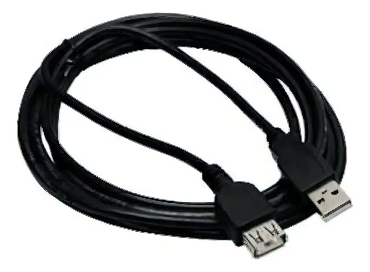 Cabo Extensor Extensao Usb Macho X Usb Femea 2.0 3 Metros Cor Preto