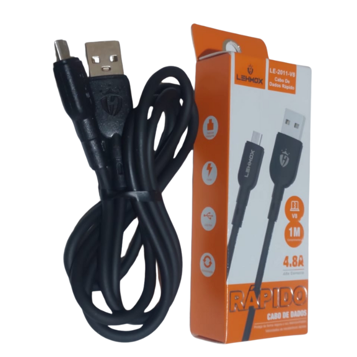 Cabo de dados Turbo  Micro Usb V8 4.8A  LE-2011 Lehmox
