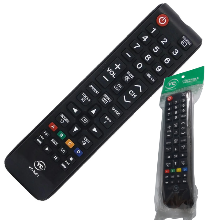Controle Remoto Para Tv Samsung Smart Aa59-00605a VC-A8081
