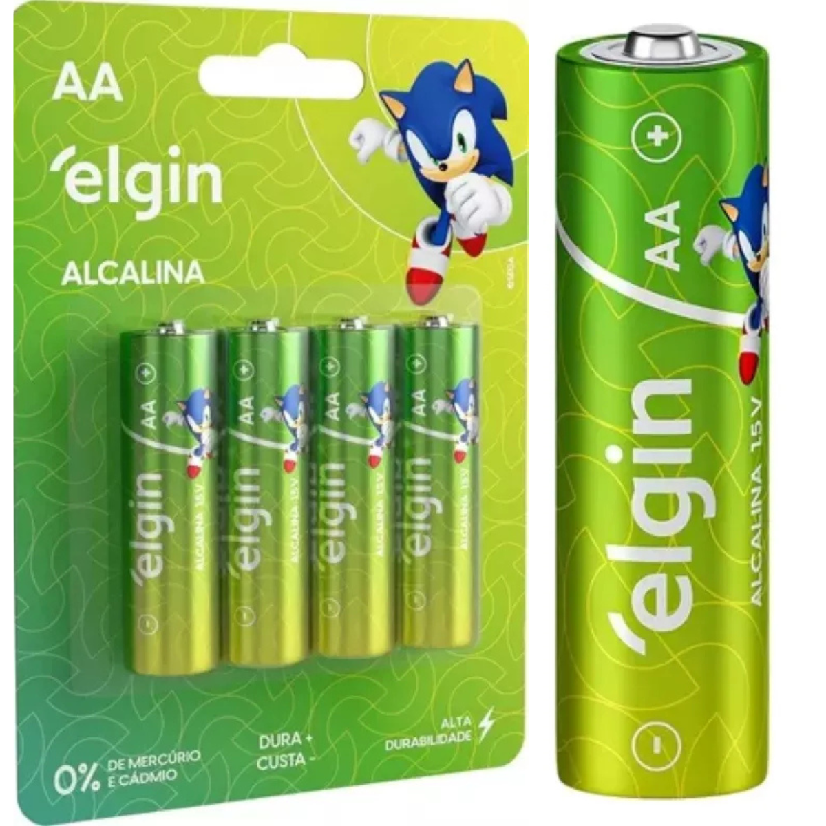 Pilha Alcalina AA LR6 - 1,5v - 4 Pilhas Elgin