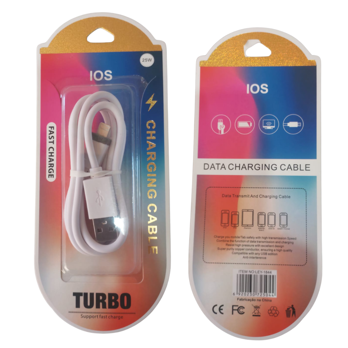 Cabo Turbo Para Carregador Ios / iPhone 25w