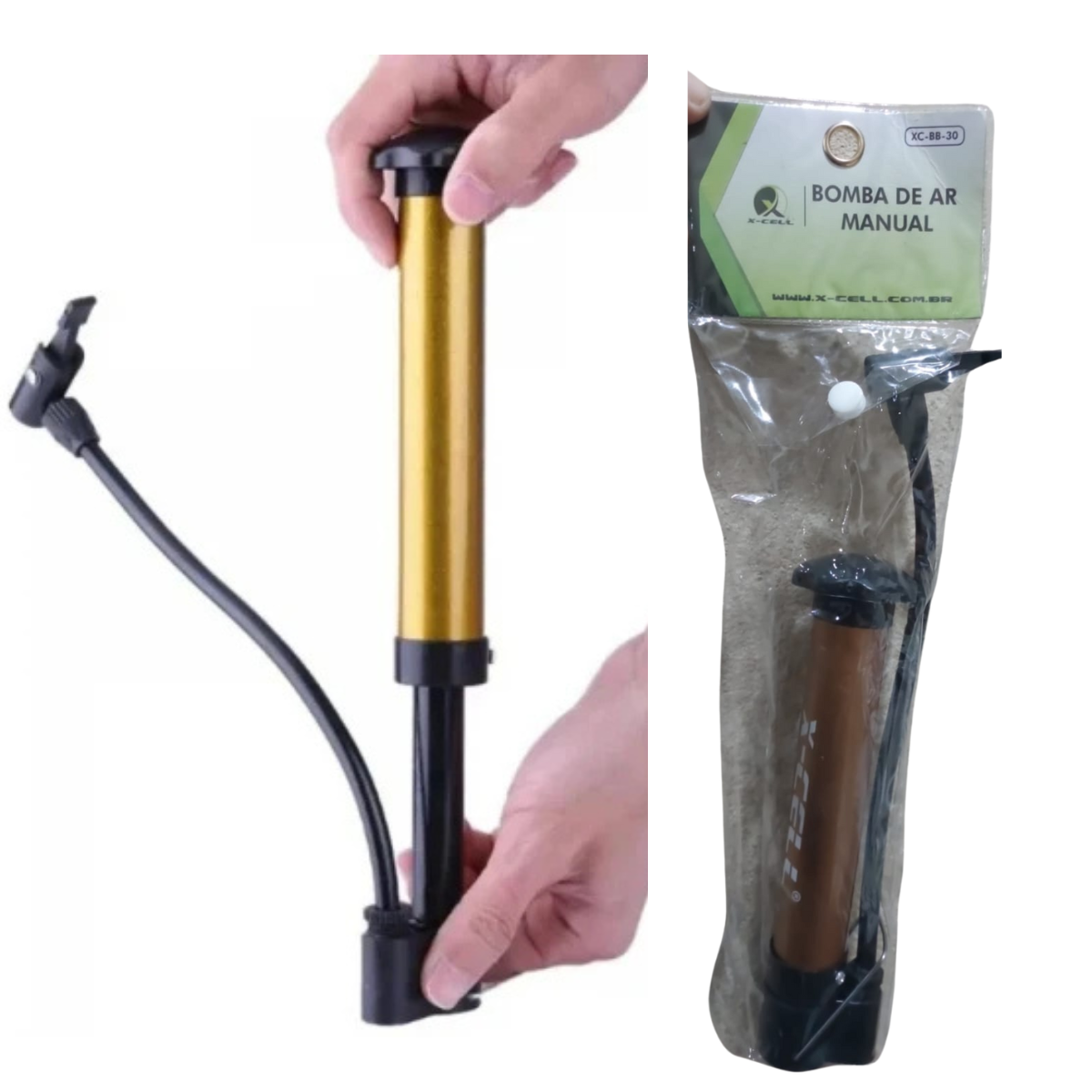 Bomba de Ar Manual 19Cm XC-BB-30 X-Cell