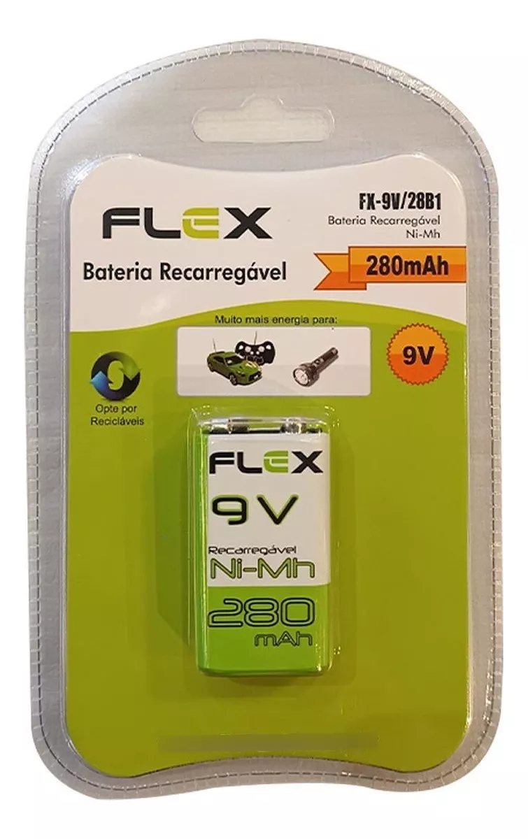 BATERIA RECARREGÁVEL 9V FX-9V/28 280mAh